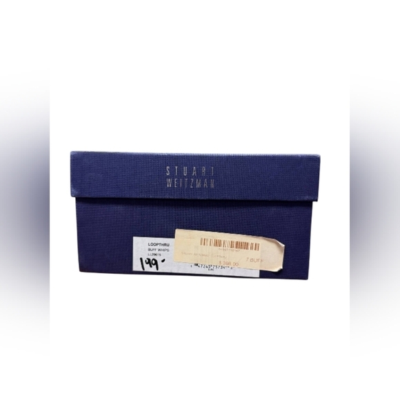 Stuart Weitzman NWT Loopthru Buff Whips Heel Snake Print Size 7M - Picture 9 of 9